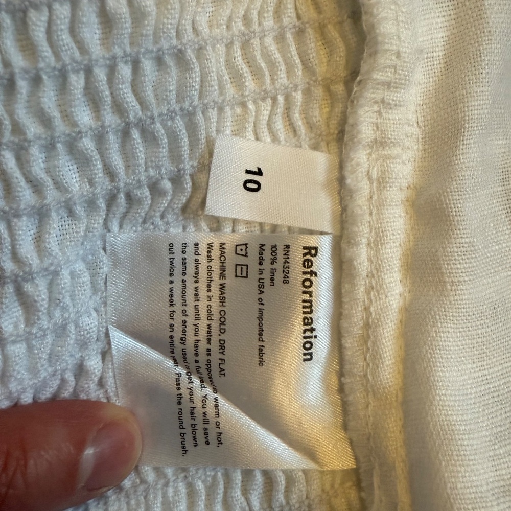 Reformation white top - Picture 3 of 4